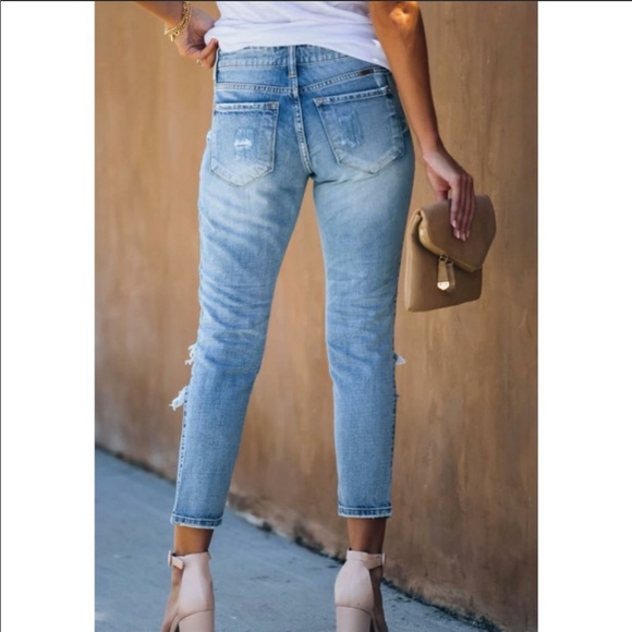 KanCan NWT Jeans Girlfriend Relaxed Cotton Ankle - Picture 9 of 9